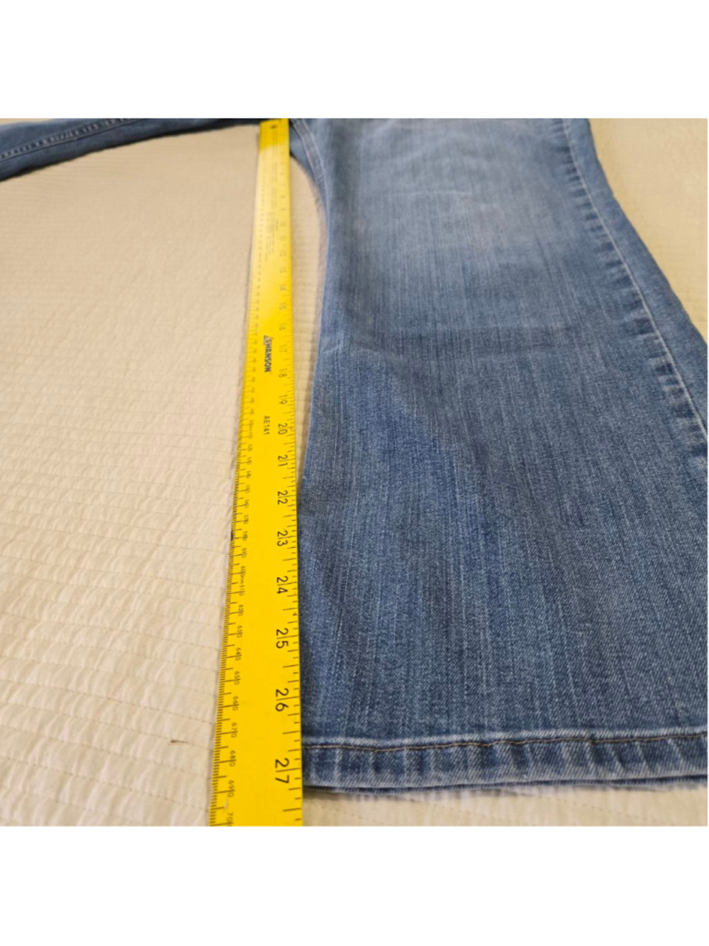 Women's Duluth Trading Co Blue Flare Jeans Size 18 - Picture 10 of 12